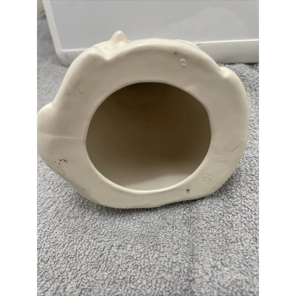 Madonna & Child Ceramic Standing Figurine Artist Signed White Glazed - Picture 7 of 11